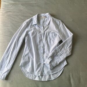 H&M Blue Casual Button Down Shirt with Long Sleeves